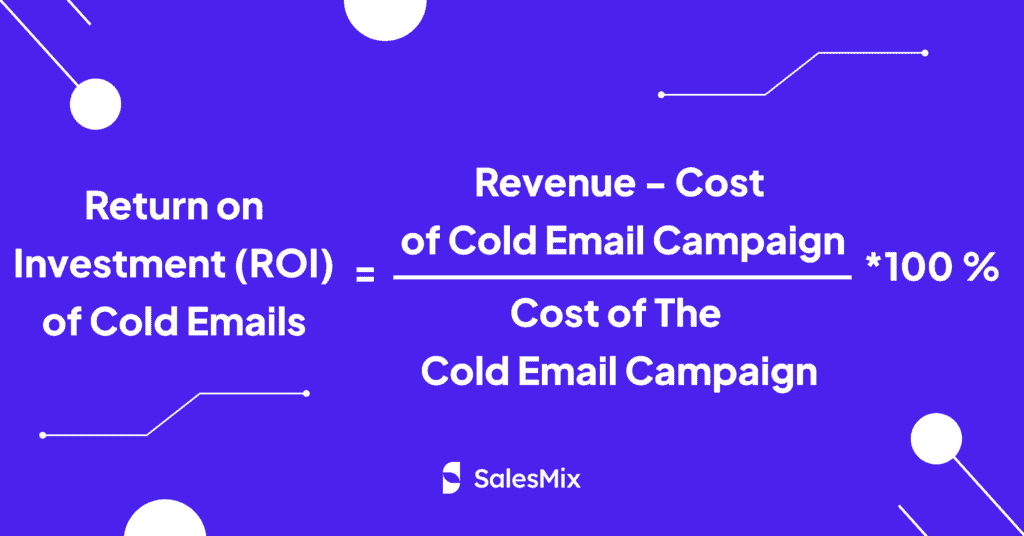 Return on Investment - Cold Email KPIs Formula