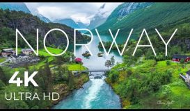 Norway AMAZING Beautiful Nature with Relaxing Music and sound, 4k nature | Relaxation film
